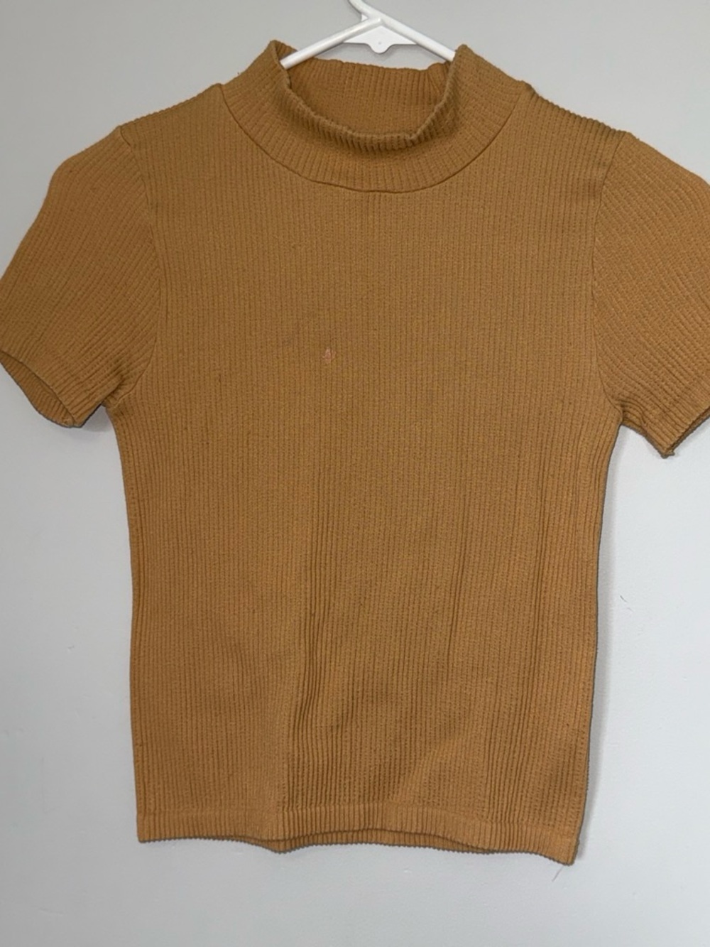 Forever 21 Suede-Look Camel Top